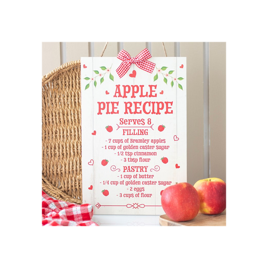 Autumn Skies & Apple Pies Hanging Sign