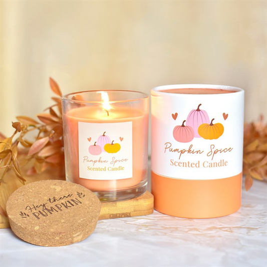 Pumpkin Pie Candle with Cork Lid